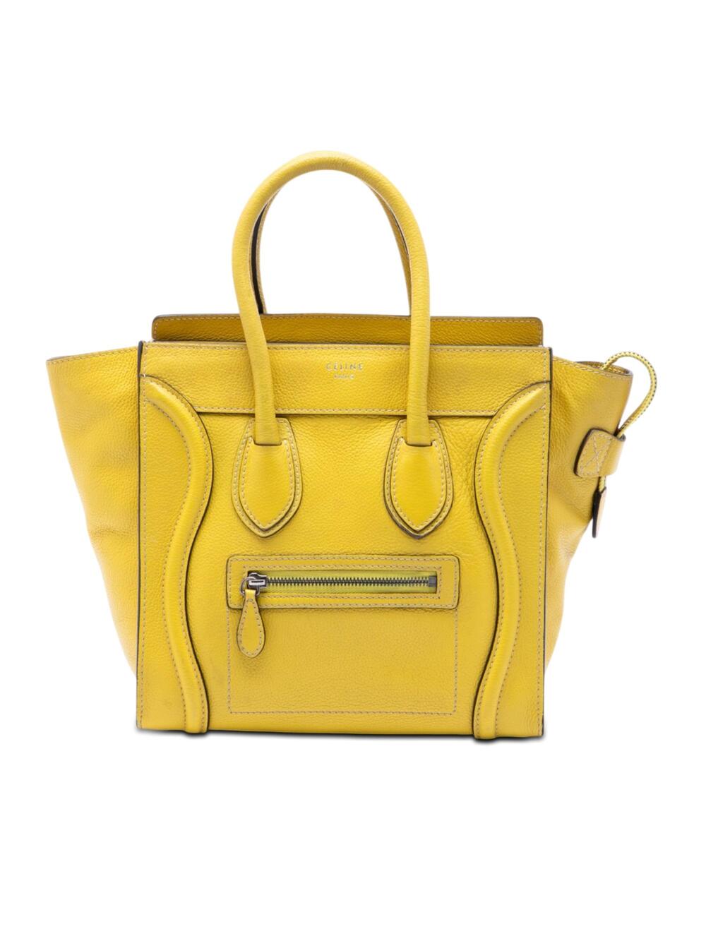 Celine Luggage Bag Grainy Leather Micro #366777C84B